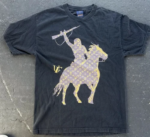 Rare tee shirt vintage FUCT LV monogramme taille L A singe de bain Supreme Stussy