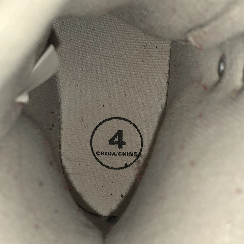 Patines de hielo suaves camafeo blancos y azules - niñas jóvenes talla 4 - con protectores de cuchillas Foto 4 de 4