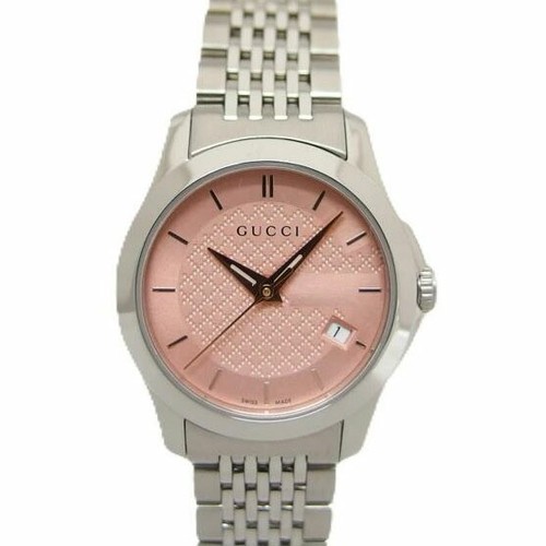 GUCCI G Timeless Pink YA126566 Band Size 16cm Ladies Used Watch #31025 - Picture 1 of 8