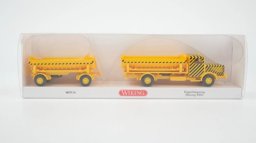 Wiking H0 1/87 067506 Büssing 8000 tren volquete amarillo tráfico - NUEVO | Condition: Gebraucht