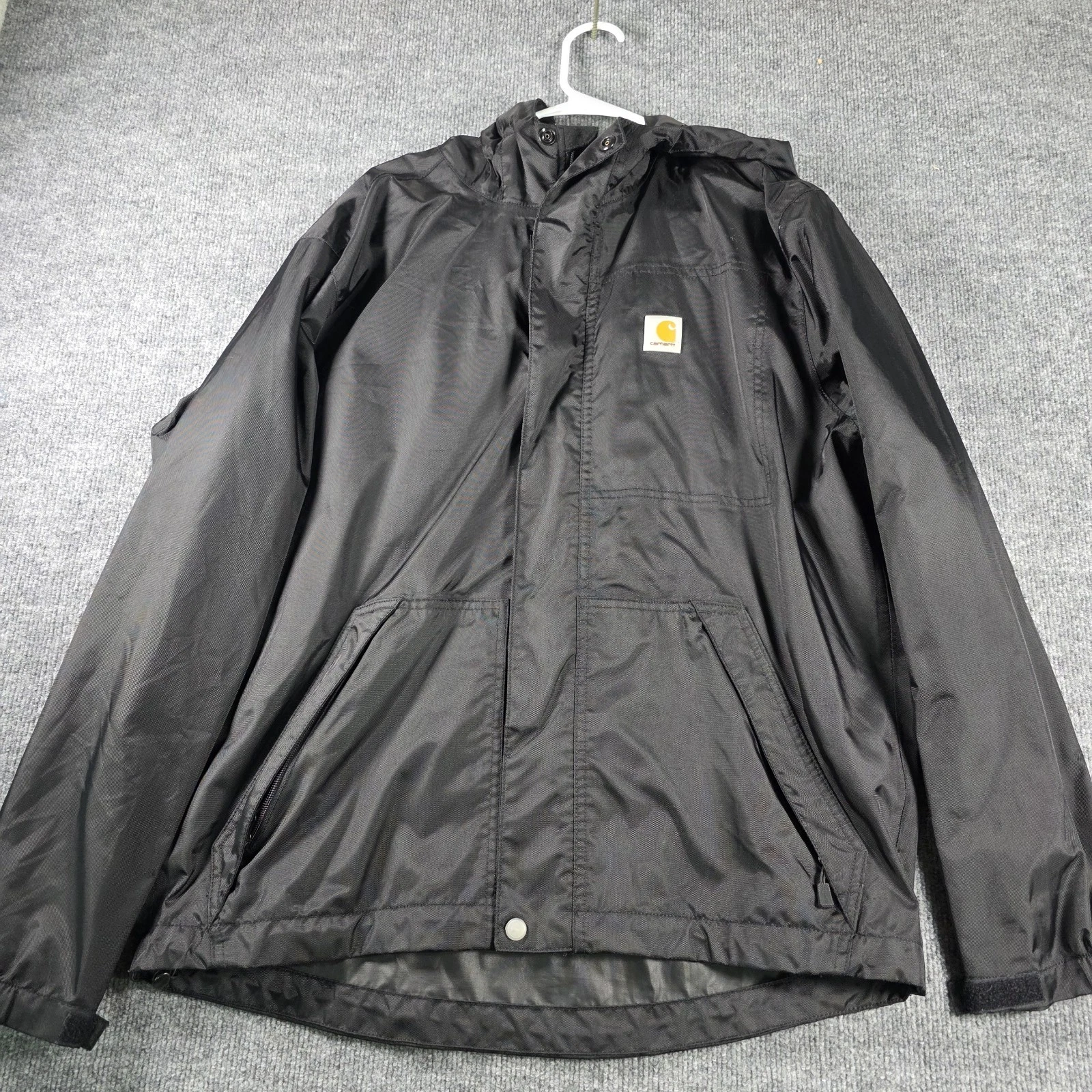Carhartt Storm Defender Dry Harbor Waterproof Hooded Jacket Black Medium 103510
