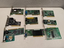 Lot of 9 Vintage Gaming/Computer Video Cards, Audio Cards, USB cards  More