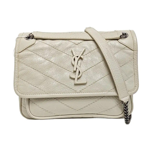 Yves Saint Laurent NIKI Crossbody bags Leather White Free Shipping | Duties Paid
