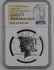 2026-P Reverse Proof $1 Peace  Silver Dollar  NGC PF70 First Day Issue -Presale