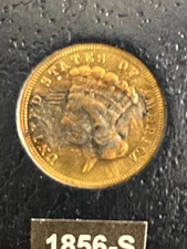 1856-S $3 Gold Piece
