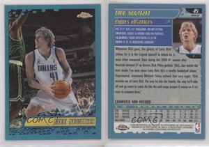 2001-02 Topps Chrome Refractor Dirk Nowitzki #49 HOF