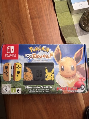 Nintendo Switch Pokemon Lets Go Pikachu Evoli Limited Edition Inkl. Pokeball Top