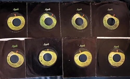 Beatles Apple Records eight 45s