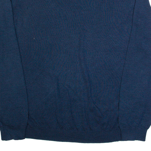 CALVIN KLEIN Mens Jumper Blue V-Neck Tight Knit Wool XL - Picture 6 of 6