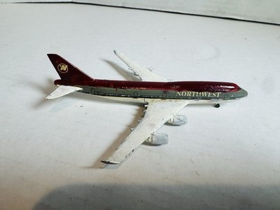 Vintage Schabak 921 Northwest Airlines Boeing 747-400 Diecast Airplane Germany