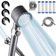 High Pressure Shower Head with Handheld Spray Combo Rain ShowerHead with Filter-