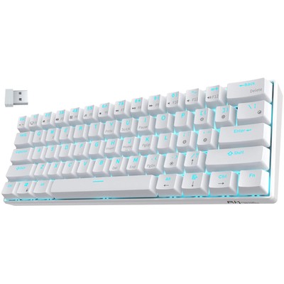RK ROYAL KLUDGE RK61 Wireless 60 Triple Mode BT5.0/2.4G/USB-C Mechanical Keyboar