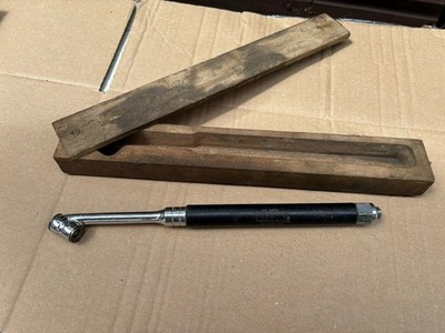 Vintage Reifendruck Service Gauge No7 20-120lbs PCL Sheffield in Holzbox
