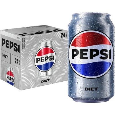 Pepsi Diet Cola Soda Pop, Zero Sugar, Zero Calorie, Sugar Free, 12 Fl Oz Cans