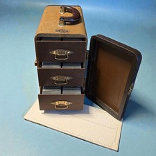 Vintage 1950s Barnett Jaffe Baja 300 Slot Photo Slide Case w/ 270 Slides