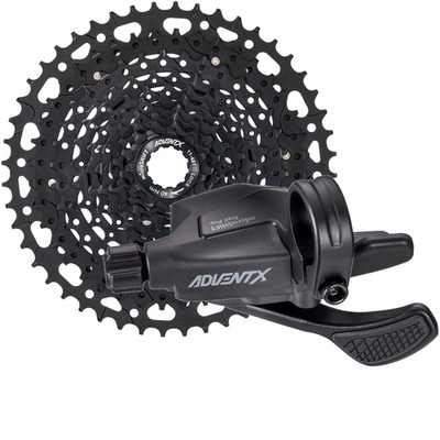 microSHIFT ADVENT X 10-Speed Trail Shifter & Cassette Bundle Lightweight,