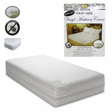 Twin Bed Mattress Cover Zipper Waterproof Bugs Protector Mites 7795735111970