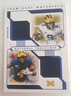 Chris Evans Nico Collins 2021 Panini National Treasures Team Dual Materials UM