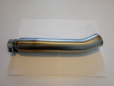 Micron Exhaust Link Connector Pipe Baffled Stainless 2.5" Outlet used