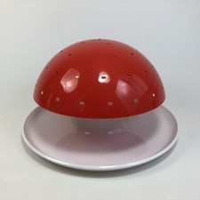 Original 70er Partypilz Fliegenpilz Käsepilz Käsespieße Käseigel Kunststoff