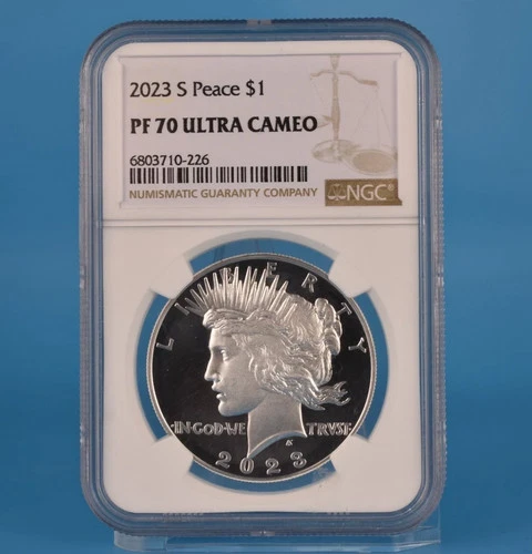 2023-S $1 Peace Dollar – NGC PF70 Ultra Cameo Certified