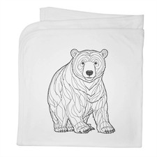 'Polar Bear' Cotton Baby Blanket / Shawl BY00036106