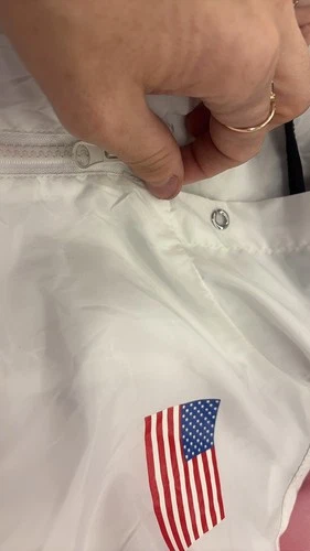 NASA American Flag Colorblock Windbreaker Jacket image 3