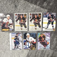 Ottawa Senators Star Card Lot (7) Alfredsson Yashin Demitra 90s NHL Inserts + RC