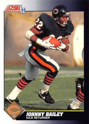 1991 Score #509 Johnny Bailey EX Excellent Bears