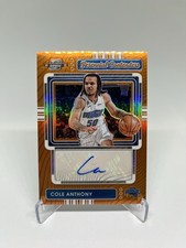 Cole Anthony 2022-23 Contenders Optic Perennial Contenders Orange Prizm Auto /25