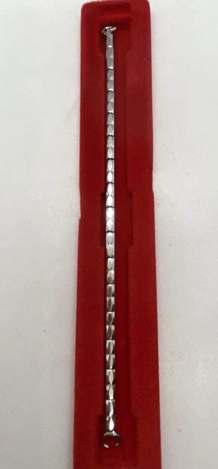 NUEVO DE COLECCIÓN DIPLOMAT Correa de reloj de expansión para damas Anillo de plata Extremo 6” de largo sin estirar Foto 2 de 4