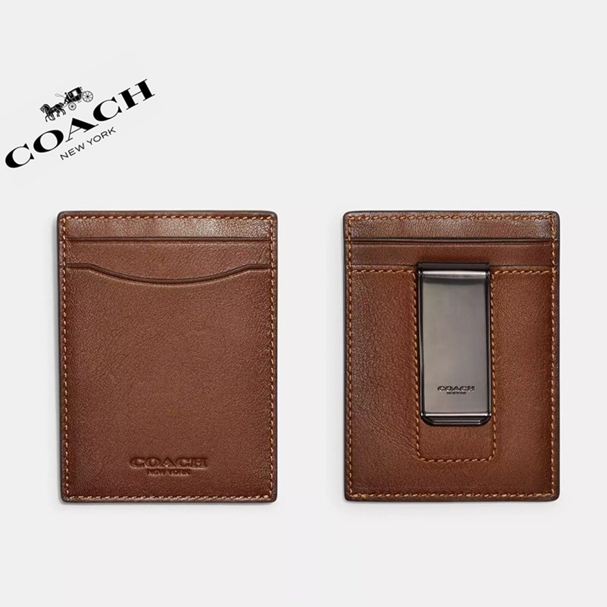 Saddle Coach Magnetic Money Clip Coach Outlet Slim Money Clip