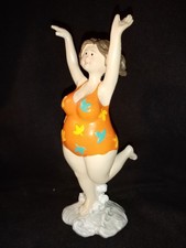 Deko Figur Mollige Badenixe, 15 cm hoch, Ideenwelt