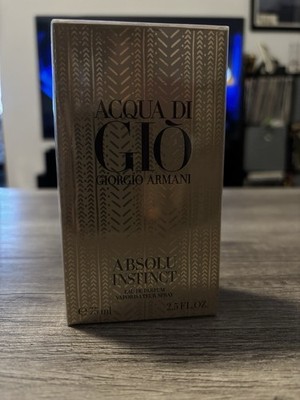 Acqua Di Gio Absolu Instinct Armani Men EDP Spray 2.5oz/ 75ml  NIB DISCONTINUED