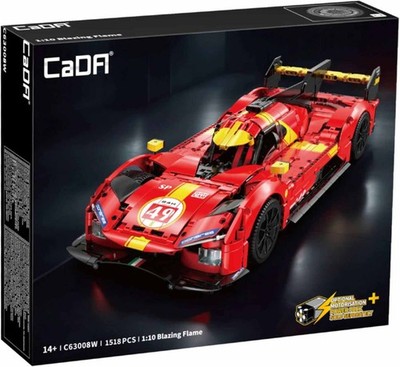 CaDA C63008W Blazing Flame RC-Version motorisiert Klemmbausteine NEU OVP