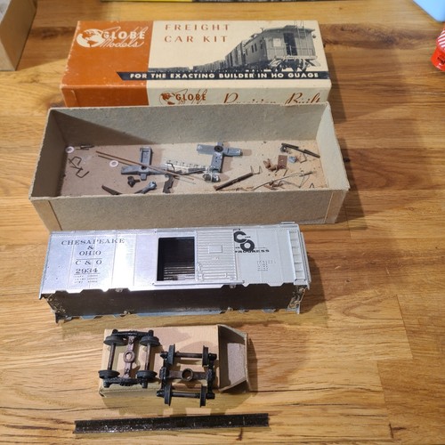 Vintage Globe Models HO Scale C&O Aluminum Box Car Kit #4300-D - Chesapeake & Oh | Condition: Used