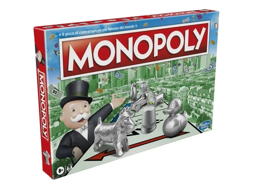 MONOPOLY CLASSICO GIOCO DA TAVOLA PEDINE IN METALLO ORIGINALE HASBRO