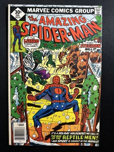 Amazing Spider-Man #166 1977 Marvel Comics Bronze Age 1st Print Good/VG