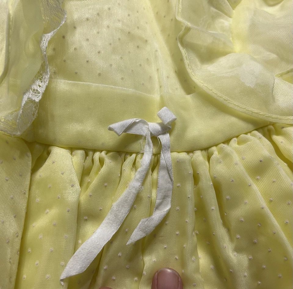 Vintage Sweet Sassy Ruffled Cottagecore Pageant Princess Girls Dress Sz 4 - Image 4 of 4