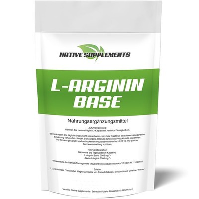 L-Arginin Base Kapseln hochdosiert Bcaa Protein Muskelaufbau Komplex extrem rein