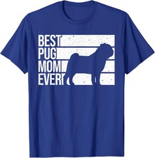 Cute Pug Art Breed Pet Dog Puppy Pug Lovers Unisex T-Shirt S-5XL