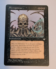 {1x} ~ Necropotence ~ Ice Age Lightly Played MTG Magic Black Rare **Startropic**