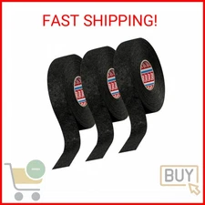 tesa 51608 Noise Damping PET Fleece Automotive Wire Harness Tape, Black, 19mm x 