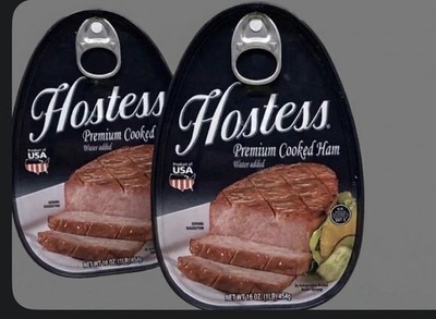 2 PACK! Hostess Premium Cooked Canned Ham, 16 Oz, FREE SHIPPING!