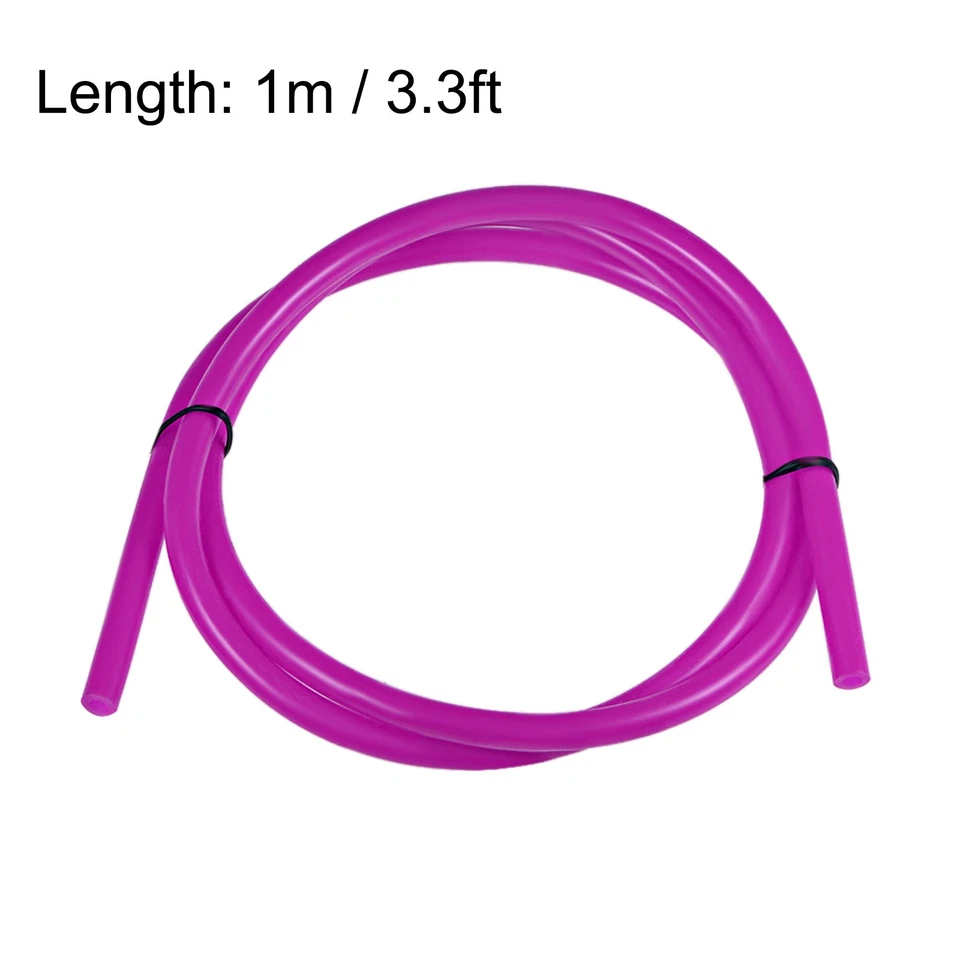 Silicone Tubing, 1/4"(6mm) ID x 3/8"(10mm) OD 3.3ft Rubber Tube Hose Pipe,Purple - Image 3 of 4