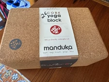NEW Manduka CORK Yoga Block - Natural Color