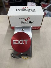DYNALOCK 6214 Exit Push Button SS Red SPDT Switch 2-5/8