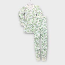 VTG NOS 70s Waffle Thermal Long Underwear Set Pants Shirt Floral Cottage Farm S