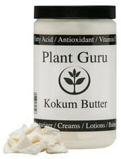 Raw Kokum Butter 1 lb. / 16 oz. 100 Pure Organic Natural Cold Pressed Bulk