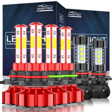 For Chevy Colorado 2009-2012 6000k Led Headlight Hi-lo Fog Light Bulbs Combo